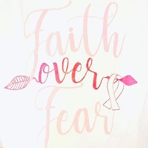 "Faith over fear" women's size XL homemade shirt